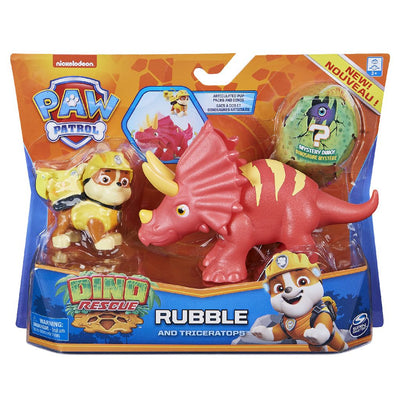 PAW PATROL RESCUE DINO ACTION  PACK PUP RUBBLE