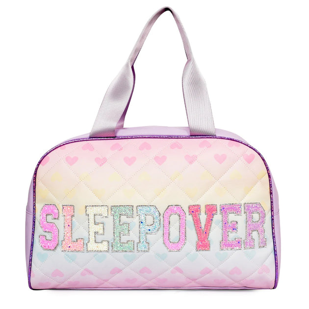 OMG Accessories Pink Quilted 'Sleepover' Duffle Bag