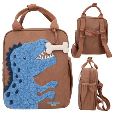 DINO WRLD BKPK DINO MINI BROWN