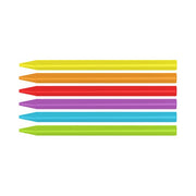 6 ROUND PLASTIPASEL COLOURS