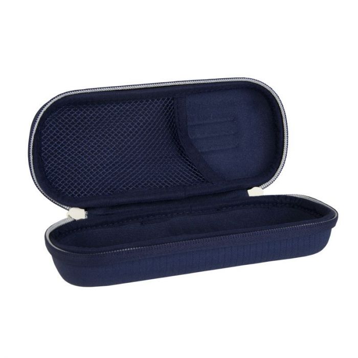 OVAL PENCIL CASE -NAVY BLUE