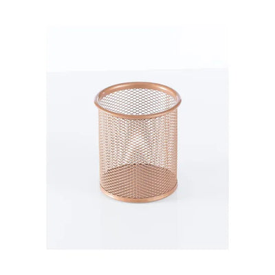 ROSEGOLD WIREMESH PEN POT