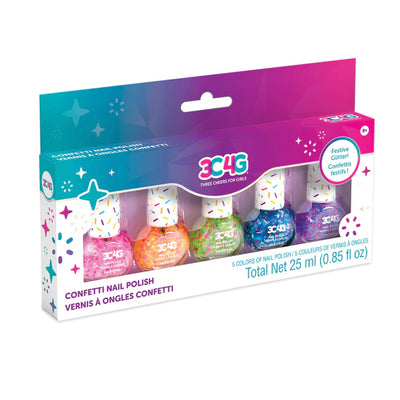 CONFETTI NAIL POLISH 5PK