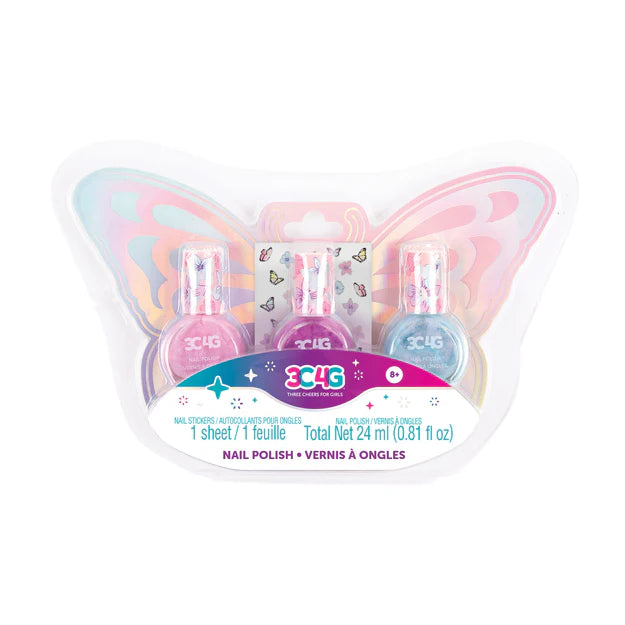 3C4G BUTTERFLY NAIL POLISH TRI