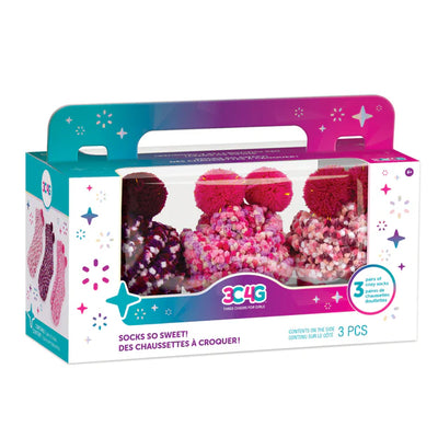 SOCKS SO SWEET PK/3 CUPCAKE