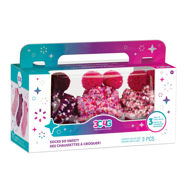 SOCKS SO SWEET PK/3 CUPCAKE