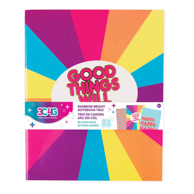 RAINBOW BRIGHT NOTEBOOK TRIO