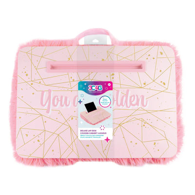 3C4G PINK&GOLD DLX FUR LAPDESK