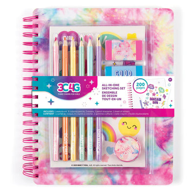 ALL IN ONE SKETCHINGSET PASTEL TIE DYE