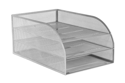 SILVER WIREMESH 3TIER TRAY ASM