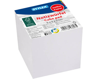 NOTITIEBLOK 9X9X9 WIT