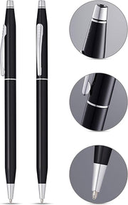 Cross Classic Century Black Lacquer Ballpoint and Rollerball Gift Set
