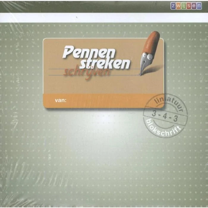PENNENSTREKEN VERSIE 2  GR3 LIJNTJESSCHRIFT 3-4-3mm BLOKSCHRIFT