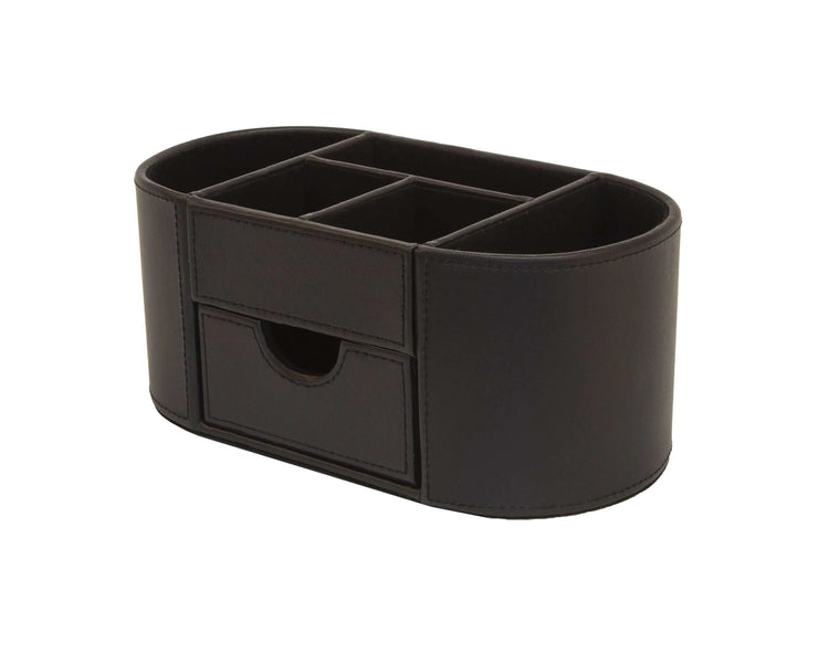 BLCK FX LEATHER DESK ORGANISER