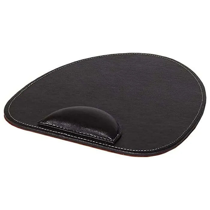 BROWN FAUX LEATHER MOUSE PAD