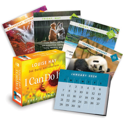 2024 CALENDAR I CAN DO IT - LOUISE L. HAY -366 Daily Affirmations