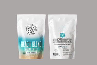 BEACH BLEND GROUND COFFEE MEDIUM DARK ROAST