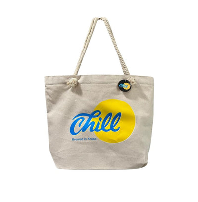 BAG CANVAS W/ROPE HANDLE CHILL