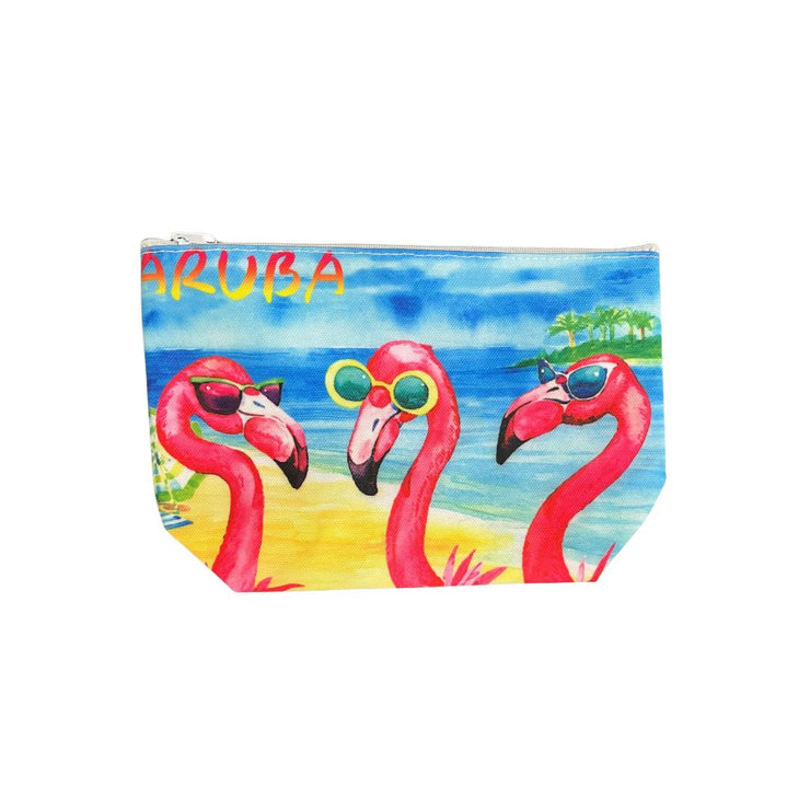 COSMETIC BAG FLAMINGO'S ARUBA