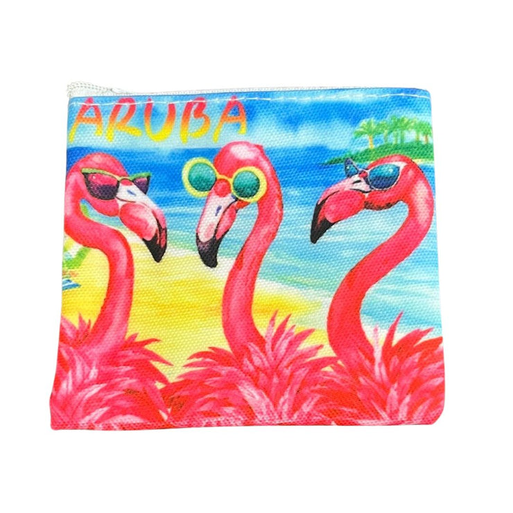 COIN PURSE FLAMINGO'S ARUBA