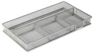 SILVER WIREMESH PEN TRAY
