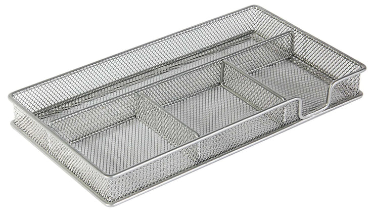 SILVER WIREMESH PEN TRAY