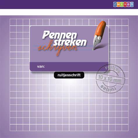 PENNENSTREKEN VERSIE 2 GROEP 3 RUITJESSCHRIFT 10x10 10x16