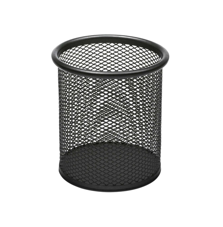 BLACK WIREMESH -PEN POT