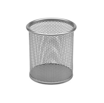 SILVER WIREMESH -PEN POT