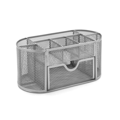 SLVR WIREMESH DESK ORGANISER L
