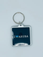 KEYCHAIN ACRYLIC SQ 2x2" I FLAG AUA BLACK