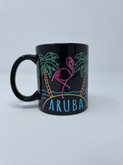 MUG 11OZ METL DSGN LIQUID NEON