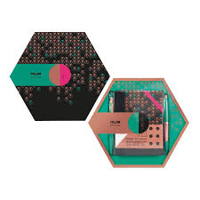GREEN HEXAGONAL GIFTBOX COPPER