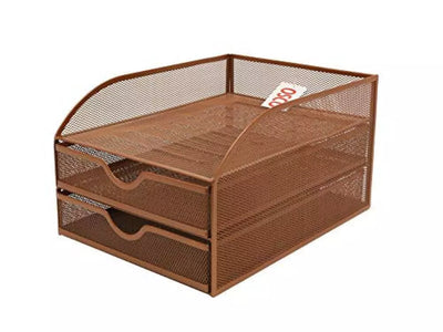 RGOLD WIREMESH 2DRWR P.SORTER