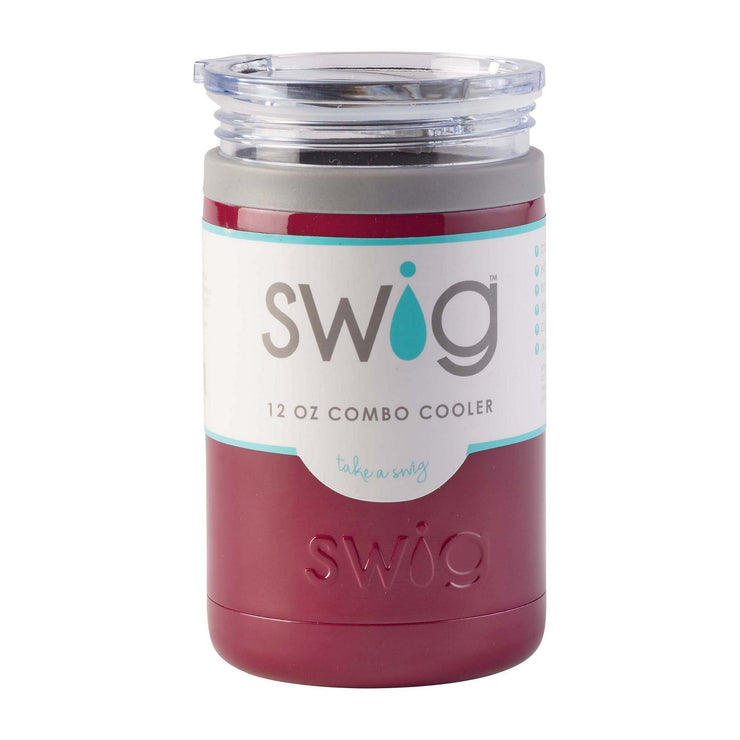 SWIG 12OZ COMBO COOLER-MAROON