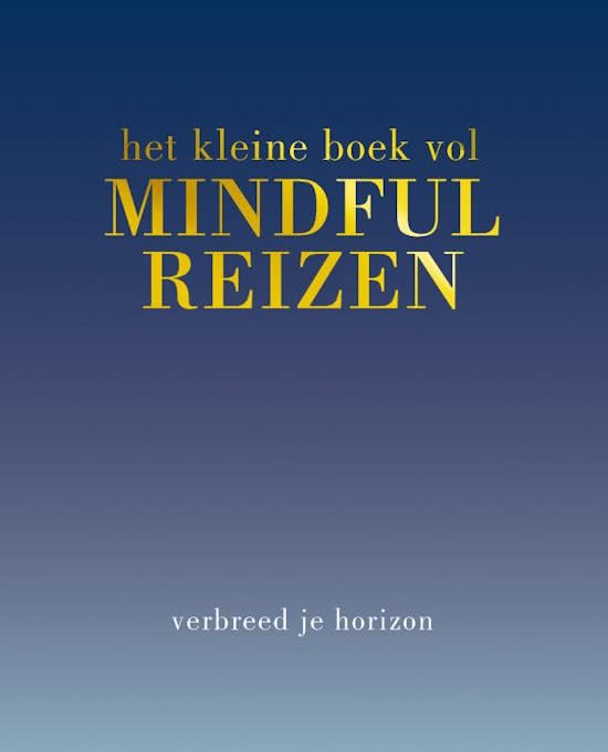 KLEINE BOEK MINDFUL REIZEN - TIDDY ROWAN