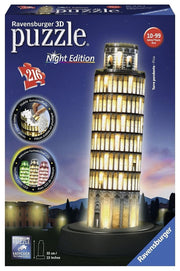 Ravensburger 3D Puzzle Tower of Pisa Night Edition
