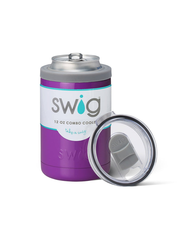 SWIG 12OZ COMBO COOLER-PURPLE