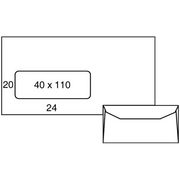 ENVELOP SPEEDMAIL 114X229 WIT VENSTER LINKS