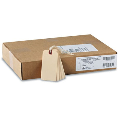 Shipping Tags 4.75" Length x 2.37" Width - Rectangular - String Fastener - Box of 1000