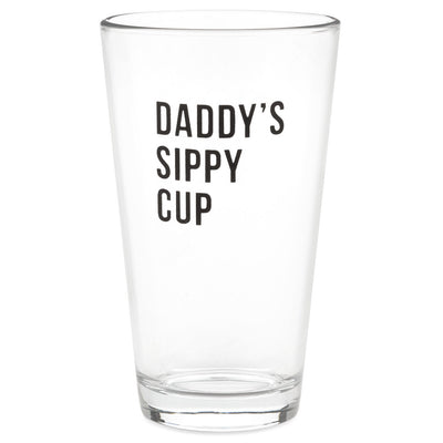 GLASS DADDY'S SIPPY CUP PINT