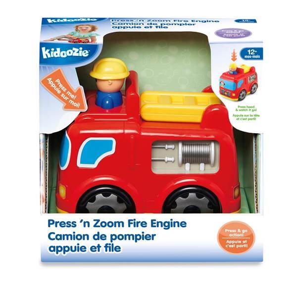 Kidoozie Press 'N Zoom Fire Engine