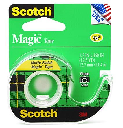 3M-Scotch 104 Magic Tape1/2X450
