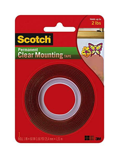 SCOTCH CLEAR MOUNT 2LBS TAPE