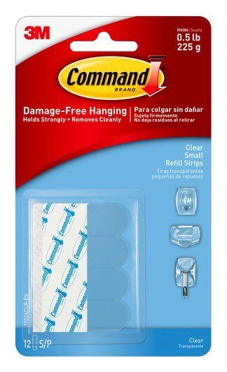 3M-scotch 17024 command clear small refill strip