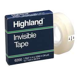 3M-scotch 5910 1/2X36yd highland tape boxed