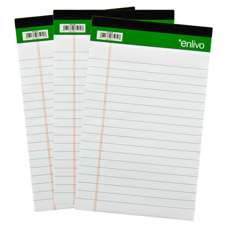 LEGAL PAD JUNIOR 5"x8" WHITE 50 SHEETS