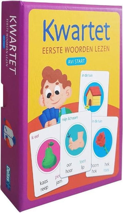 AVI START JUNIOR KWARTET EERSTE WOORDEN LEZEN