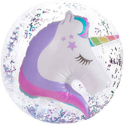 UNICORN CONFETTI BEACH BALL