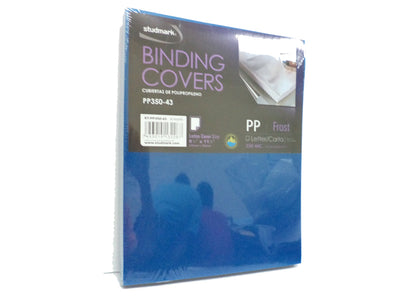 Document binder cover Letter size blue